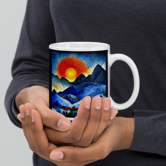Sunrise White glossy mug